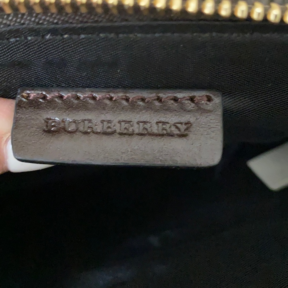 Burberry Burgundy and Brown Crossbody Bag - Picture 5 of 10
